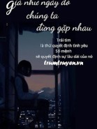 Giá Như Ngày Đó Chúng Ta Đừng Gặp Nhau